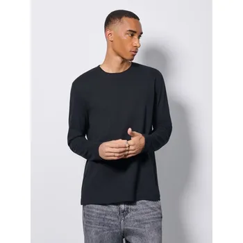 Pánské tričko Tričko s dlouhými rukávy - L - House - černá - 709GR-99X