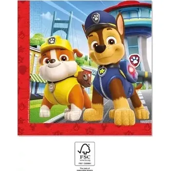 Papírový ubrousek Ubrousky papírové EKO - Tlapková Patrola: Záchranáři 33x33 cm / 20 ks