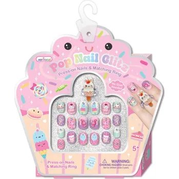 Přípravek na nehty Třpytivé nalepovací nehty Sladkosti