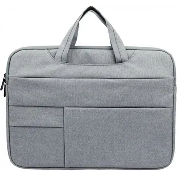 Pouzdro na mobilní telefon Elegantní brašna s kapsami pro MacBook do 16" - šedá