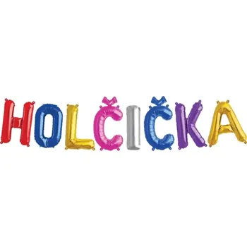 Party dekorace !VÝPRODEJ! Balónkový nápis - Holčička