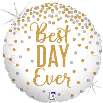 Balónek Fóliový balónek Best Day Ever 45cm (Fóliový balónek Best Day Ever 45cm)