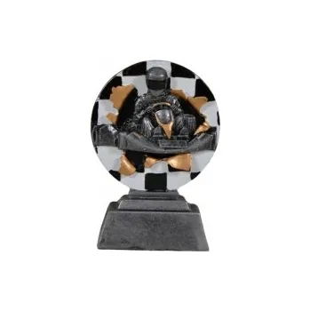 Resinová Soška Motokáry 13,5 cm, Výška 13,5 cm