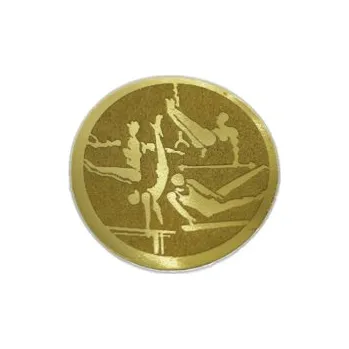 Emblém Gymnastika Ø25 mm, Barva Zlato