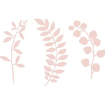 Svatební dekorace Dekorační větvičky pudrově růžové 9ks