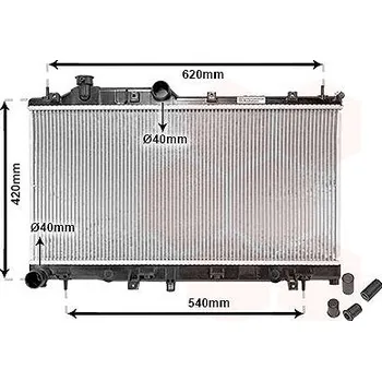 Motor automobilu VAN WEZEL chladič, chlazení motoru 51002065