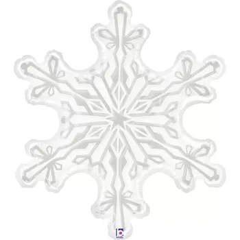 Balónek Fóliový balónek Vločka 97 cm