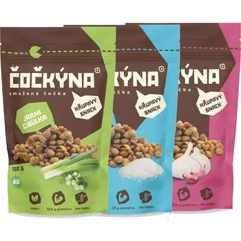 Luštěnina Čočkýna Smažená Čočka Bio 100 g SLANÁ