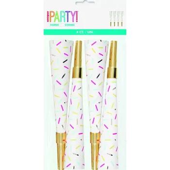 Party dekorace Trubky posypané "Donut" 6ks (Trubky posypané "Donut" 6ks)