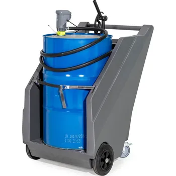 Mobilní čerpací souprava na naftu, vozík z PE a elektrické sudové čerpadlo typ HP