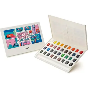 Výtvarná barva HIMI akvarelové barvy kit - 36 Colours in Pans