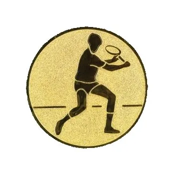 Kovový emblém Tenis Ø25 mm, Barva Bronz