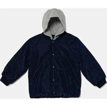 Dětská bunda United Colors of Benetton 26JDGN040.P.seasonal námořnická modř 59X, vel. 90