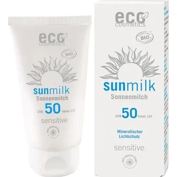Přípravek na opalování Eco Cosmetics Opalovací mléko SPF 50 Sensitive BIO 75 ml