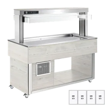 Bufet chlazený GN 4-1/1 - 30 mm, Hemlock | RM - TR LIME+ 4H