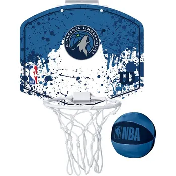 Fotbalový míč obruč Wilson NBA TEAM MINI HOOP MINNESOTA TIMBERWOLVES wtb1302mn Velikost IN