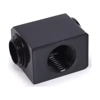 Kompresor Alphacool Low Profile Adaptér 90° G1/4 AG na G1/4 IG černá (17578)
