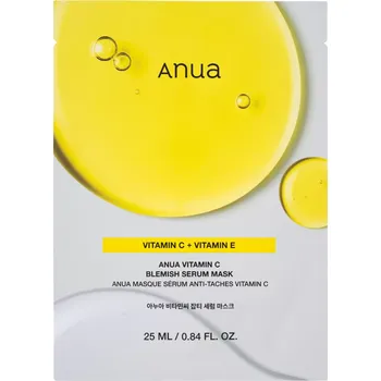 Pleťová maska Anua - Green Lemon Vita C Blemish Serum Mask - Rozjasňující pleťová maska - 1ks/25ml