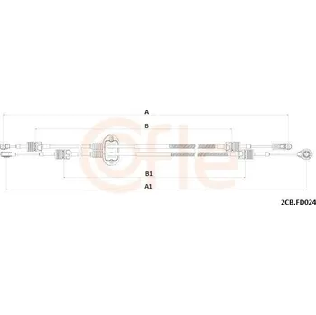 Tazne lanko, rucni prevodovka COFLE 2CB.FD024