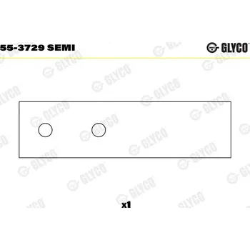 Ojnice Ložiskové pouzdro, ojnice FEDERAL MOGUL 55-3729 SEMI