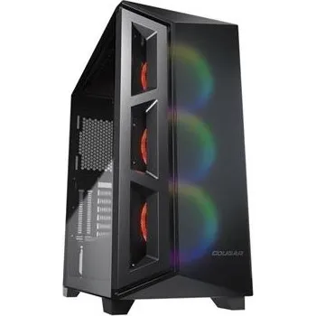 PC skříň COUGAR PC skříň DARK BLADER X5 Black Mid Tower Plastic with Mesh Front Panel 1 x ARGB Fan 4mm TG Left Panel