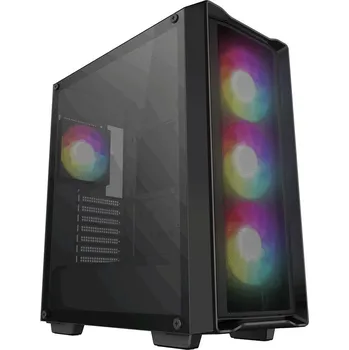PC skříň DEEPCOOL skříň CC560 MESH V2 / ATX / 4x120 mm fan ARGB / USB 3.0 / USB 2.0 / mesh panel / černá