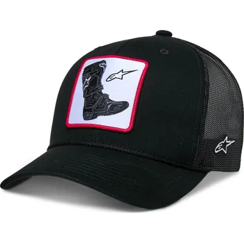 Čepice ALPINESTARS kšiltovka BOOTED černá/černá