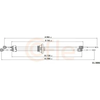 Tazne lanko, rucni prevodovka COFLE 11.3886