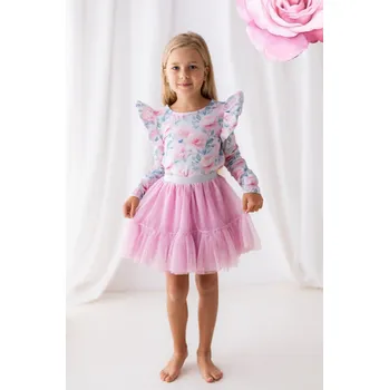 Dívčí tričko Dívčí blůzka Rose Garden - Lily Grey 134 / 9 let