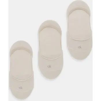 Ponožky Calvin Klein 3-pack 701234371 béžová 80X, vel. 35/38