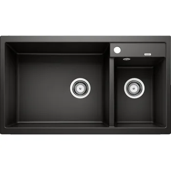 Granitový dřez Tento dřez má mladý, rovný design s velkokapacitní mísou, která poskytuje velkorysý prostor pro mytí nádobí a zvyšuje funkčnost kuchyně. Jeho součástí je také velká lišta na baterii, která dokonale vyhovuje instalaci baterie a dávkovače mýdla pro větší po