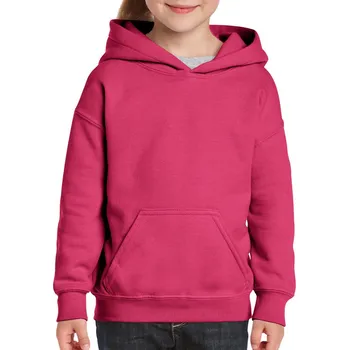 Pánská mikina Gildan Heavy Blend™ Youth Hooded Sweatshirt mikina, růžová (Heliconia)
