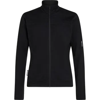 Pánská móda ICEBREAKER Mens 300 RealFleece Descend LS Zip, Black velikost: L