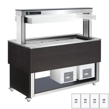 Bufet chlazený, polohovací GN 4-1/1 Wenge | RM - TR BLUE+ 4W