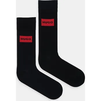 Pánské ponožky Ponožky HUGO 2P RS RED LABEL CC 2-pack 50543167 černá 99X, vel. 43-46