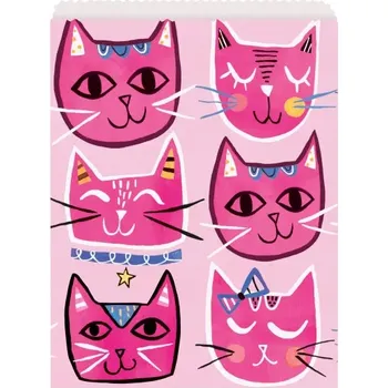 Dárková taška Taška papírová ,,Kočka" 8 ks