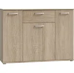 Komoda DUNANUEJ 3 se zásuvkou, dub sonoma, 5 let záruka + vyzvednutí ZDARMA