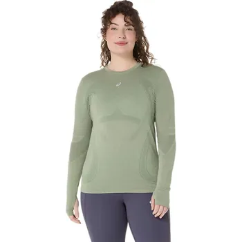 Dámské tričko Asics Road Seamless LS Top W 2012D290400 - monument blue whisper green L
