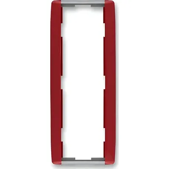 vypínač Rámeček trojnásobný ABB Element-Time 3901E-A00131 24 - karmínová/ledová šedá