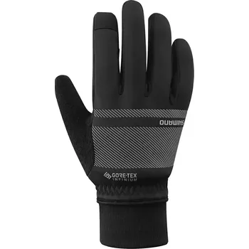 Cyklistické rukavice Shimano Shimano Infinium Primaloft zimní rukavice (-5 - 0 °C), šedá velikost S