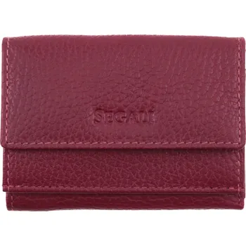 Peněženka Malá dámská kožená peněženka Segali SG1756 vínová