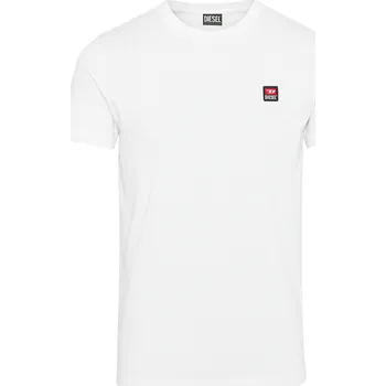DIESEL D Logo White tričko XL Bílá