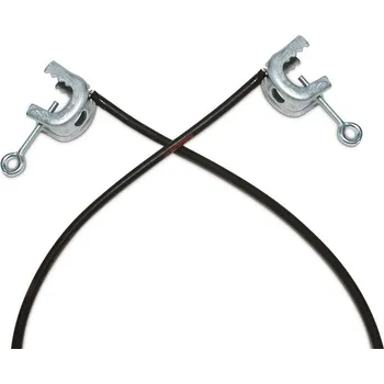 elektrický kabel Zemnicí kabel, 2 C-svorky, 2 m, izolovaný