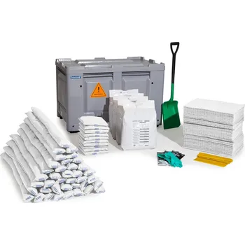 Sorbent DENSORB® havarijní sorpční sada v přepravním boxu, provedení Olej, stacionární