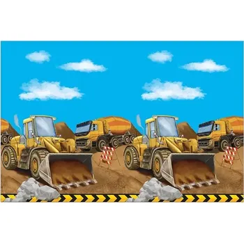 Jednorázový ubrus Plastový ubrus - Staveniště