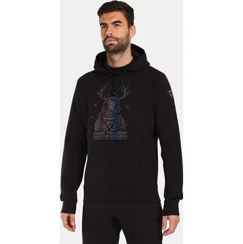 Pánská mikina Pánská klokanka s kapucí Kilpi LTD BELLATRIX-M BLK L