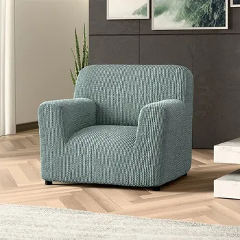 Napínací potah decoDoma napínací potah na křeslo bielastický COSTINA mátová křeslo (š. 60 - 110 cm)