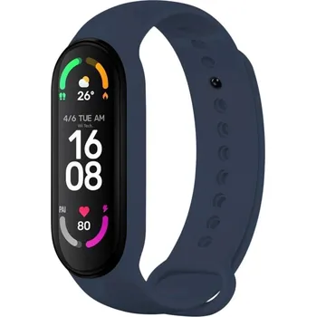 Řemínek na hodinky Silikonový řemínek FIXED Silicone Strap pro Xiaomi Band 7/ Mi Band 6/ Mi Band 5, modrý