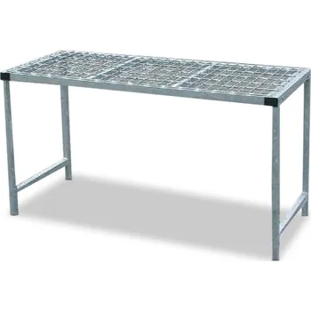 Dílenský stůl Skladovací stůl na 12 x 11 kg plynových lahví, zinkovaný