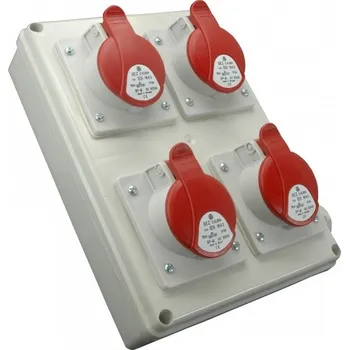 Elektrická zásuvka SEZ DK Zásuvková rozvodnice 4x3243, IP 44